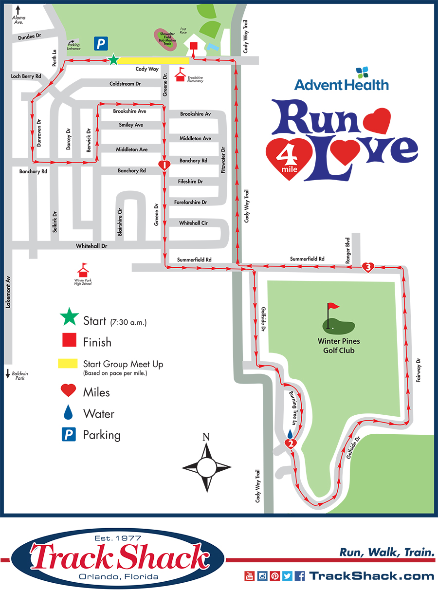 Track Shack - AdventHealth Run 4 Love 4 Mile